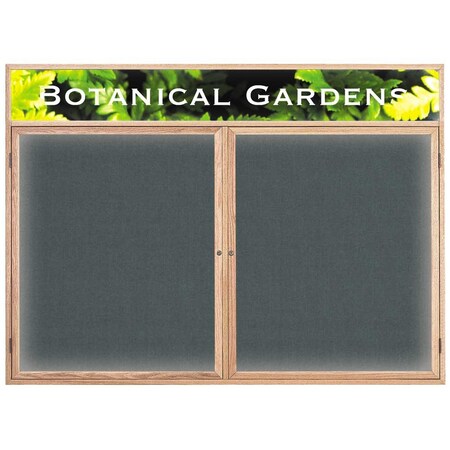 United Visual Products Open Faced Traditional Rounded Corkboard UV641ARC-BRONZE-BLACK